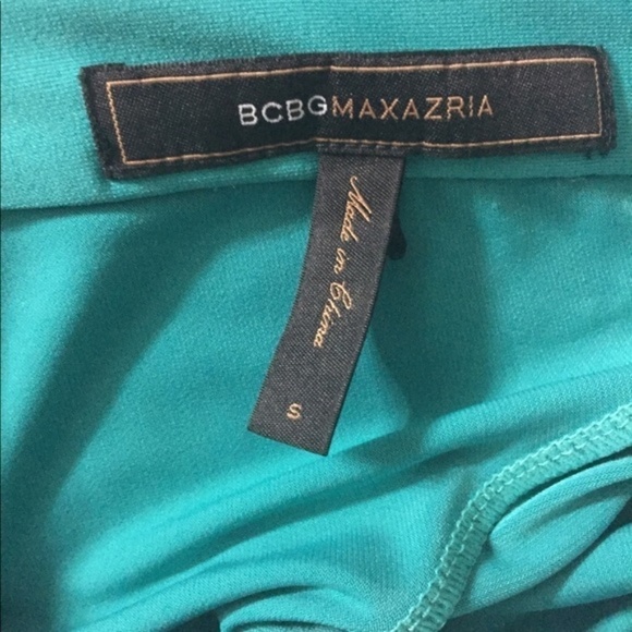 BCBGMAXAZRIA Pleated V-Cut Fitted Party Dress - Picture 6 of 6